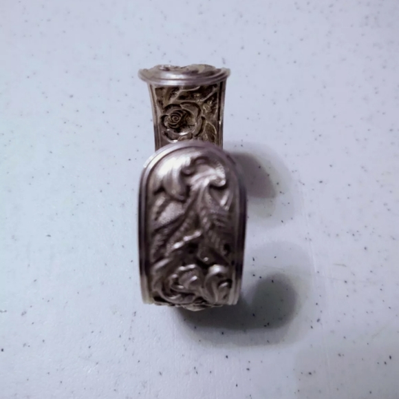 Vintage Sterling Silver Bracelet Cuff Artisan - Picture 3 of 7